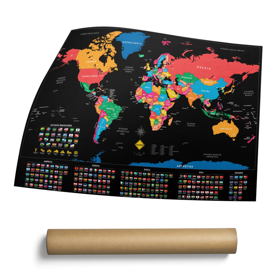 Mapa Mundi de Raspar - Viajantt